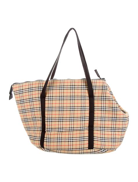 replica burberry pet carrier|real real burberry pet accessories.